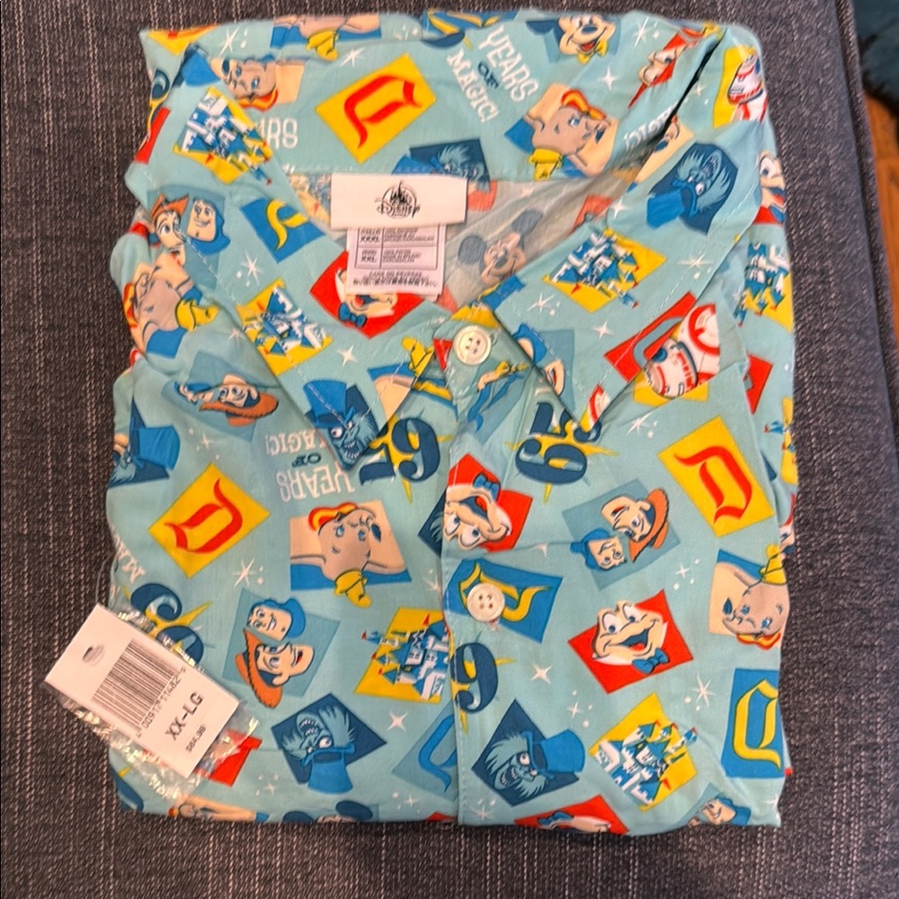 Disney Parks 65 Years of Magic Button up shirt Size 2xl